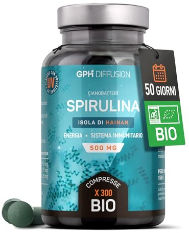 Spirulina Biologica 500mg - 300 compresse