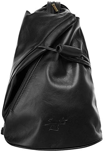 Samantha Look Rucksack Echt Leder Damen | Made in Italy, Verstellbarer Gurt, Kompaktes Design, Vielseitige Fächer | 019955