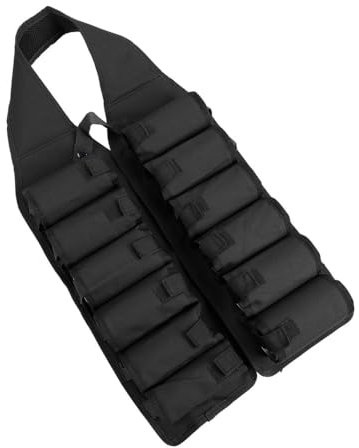 Porte Canette Bière, Beer Holster Vest 12 Poches Can Holder Sac avec Inside Money Pocket Ceinture Support Boisson pour BBQ Camping