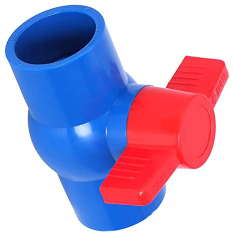 NIDONE Vanne à Bille en PVC, vanne à Bille en Plastique, d'arrêt d'eau pour Robinet pour Tuyau 'Eau 40MM Installation Rapide de l'interrupteur 'Alimentation en Outils