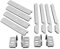 DEKAROX Kit de montaje de puerta Whirlpool Bauknecht 481231019131 para puerta de remolque en frigorífico congelador