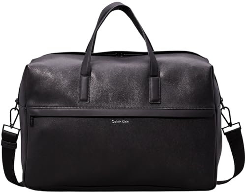 Calvin Klein Sac de Voyage Week-End Homme Grand, Noir (Ck Black Saffiano), Taille Unique