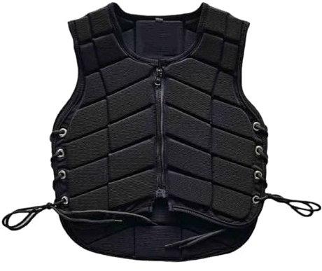 Enigmaire Gilet Imbottito da Equitazione Protettivo,Gilet Protettivo per Equitazione,Gilet Protettivo equestre,Smorzamento,Antivegetativa,Facile da Pulire,per Equitazione per Donne e Uomini.