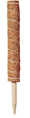 Palo di Muschio, Supporto per Piante Monstera, Bastoncini Impilabili in Fibra di Cocco, Pali di Supporto per Piante Rampicanti da interno, Piante in Vaso, Filodendro (30 cm)