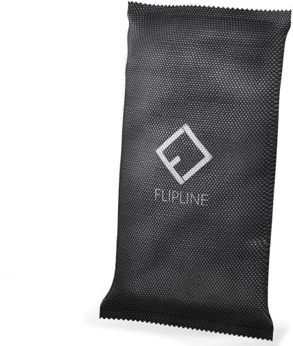 FLIPLINE Eco - Deumidificatore per auto, 2 x 1 kg [Made in Germany] + tappetino antiscivolo per auto riutilizzabile contro i vetri delle auto appannati, cuscino di umidità in granulato naturale