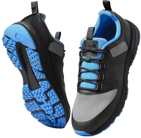 VEVOR Scarpe da Allenamento Incrociate, Taglia W, USA. US 8, Punta Larga, Supporto ad Arco e cordini Regolabili, per Corsa, Ginnastica, Passeggiate e Sollevamento Pesi, Nero, 293 x 104 x 126 mm