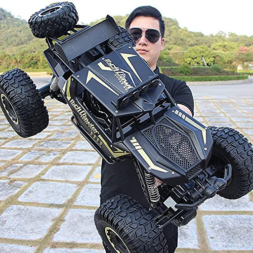 QIYHBVR RC Cars 6 Rad 4WD Ferngesteuertes Auto Für Kinder Erwachsene, 1: 8 All Terrain Monster Trucks Für Jungen, 4 WD Offroad 2,4 GHz Rock Crawler, 2 Batterien Für 40 Minuten Spielzeit