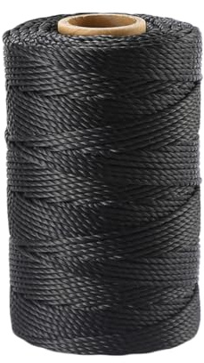 ANMOFLY Black Nylon Twine, 200ft 3mm UV Resistant Nylon Cord Twine for Garden, Fishing, Wrapping, Camping and Outdoor Survival, Netting Home Improvement