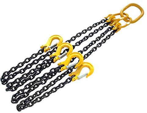Neilsen CT2065 2M Chain Sling, 4 Leg, 4 Ton Capacity, 20CrNiMo Alloy Steel, CE Approved