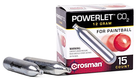 Crosman CC15PB CO2 Powerlet for Paintball (15-Count),Black