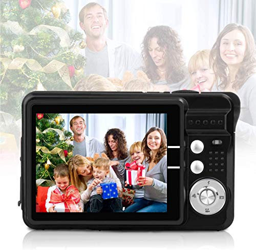 Digitalkamera 1080HD Foto Kamera Digital 2,7 Zoll 18 MP Mini Digital Kamera mit 8X Digitalzoom Fotoapparat Digitalkamera Geschenk Kompaktkameras für Kinder Erwachsene Studenten Anfänger(Schwarz)