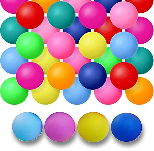 Zhongguoqiaomao Tischtennisbälle bunt Training Tischtennis Ball 30 Stück Mischfarben Tischtennis Bälle Tischtennis Set Dedicated Bälle Trainings Ping Pong-Bälle Spieler baelle Ping Pong Bälle