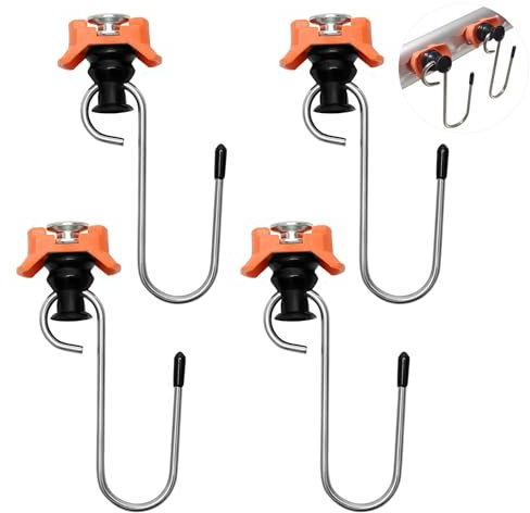 Accesorios de riel de aerolínea, 4 pernos individuales, anillo de conexión en S u ojos de amarre para rieles de aerolíneas, camiones, caravanas, remolques, carga de amarre segura, ayuda de transporte