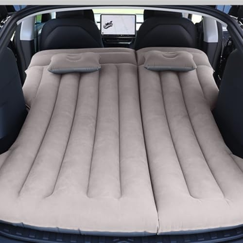 Vinteky Matelas Gonflable,Matelas Pneumatique pour Voiture lit de Camping Matelas Portable épais pour La Maison,Camping Voyager pour Tesla Model Y (Gris)