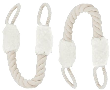 Türstopper Klinke 2 Stück,Türkordel Klemmschutz für Türen,Türaufhalter für Haustiere,Tür Klemmschutz,Türklinken Stopper,Türstopper Seil zur Vermeidung von Zuschlagenden Türen,Türgriff Stopper(Weiß)