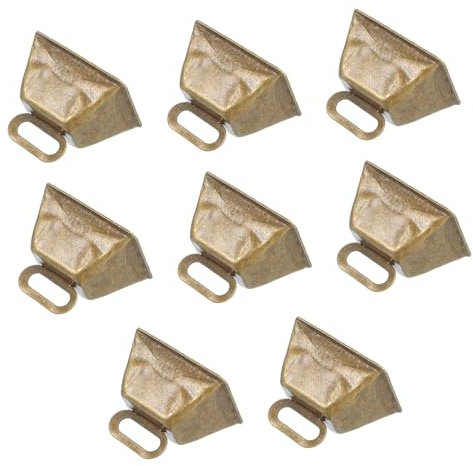 SHINEOFI 8 Pezzi Campanelli da Mucca Vintage Campanelli Vintage da Mucca Decorativi Natalizi da Cavallo da Porta per Animali Domestici Mini