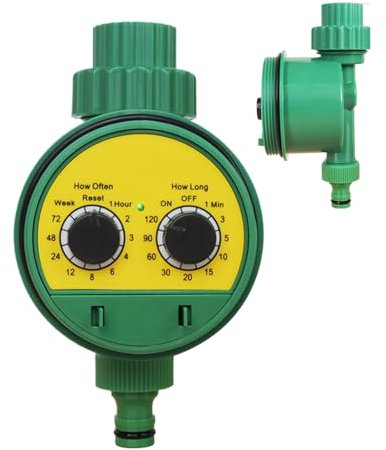 Programador De Agua para Manguera De Jardín | Herramienta De Programación Automática para Sistemas De Goteo,Programable Automático para Arbustos, Césped Y Exteriores