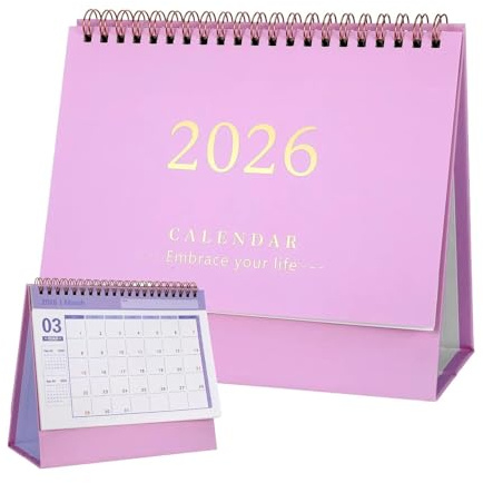 Desk Calendar 2025-2026 UK, Monthly Planner Academic Calendar 2025-2026 Pink Desk Planner from September 2025 to December 2026, Monthly Pages for Students Teachers Office Professionals Daily Planning