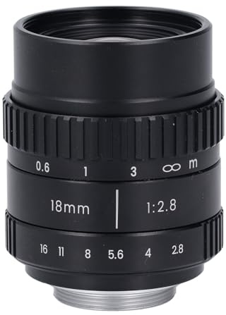 XTevu Camera Lens, 18mm F2.8 Wide Angle Lens, Manual Focus Macro Lens, Wide Angle Camera Lens Long Range for Micro Four Thirds Mount