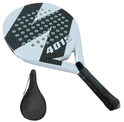 Raquettes de paddle-tennis | Raquettes de tennis en fibre de carbone avec noyau en mousse à mémoire de forme EVA,Raquette de plage professionnelle avec poignée confortable pour les débutants, les
