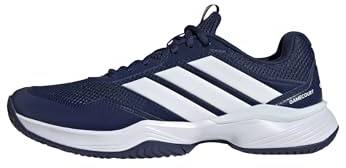 adidas Men's Gamecourt 3 All Court Tennis, Dark Blue/White/Black, 11