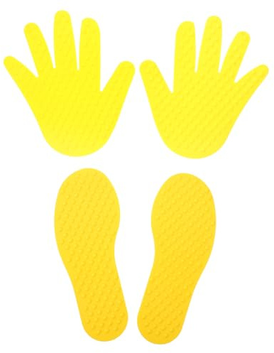HOMOCONO 1 ensemble de tapis sensoriels pour le sol : empreintes de pieds et de mains d’enfants, marqueurs tactiles en plastique – jouets sensoriels Montessori amusants