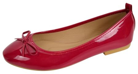 Bailarinas para Mujer Zapatos Medievales Verano cómodos Terciopelo Tradicionales Ancho Elegantes Gimnasia (Red, 40) #1344