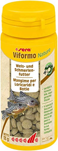 sera Viformo Nature 50 ml (33 g) - Tablettenfutter für Welse mit 4 % Gammarus und vitaminreichen Seealgen, Futtertabletten Aquarium