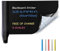 Stickers Tableau Noir Ardoise Mural Tableau Noir- Ardoise Craie Autocollant Repositionnable Tableau Craie Muralardoise-Mini Ardoise- 43cm X 210cm 5 Craies Tableau Ardoise - Ezigoo