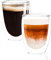 PYYB 2 Large Capacity Coffee Glasses Double Walled Glass Coffee Mugs 350ml Insulation Latte Glasses Cappuccino Cups Thermal Double Cups
