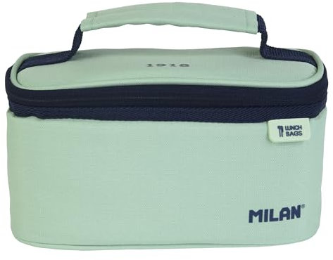 Bolsa isotérmica porta alimentos pequeña con 1 recipiente (1.5L) serie 1918. verde MILAN (08805SNCGR)