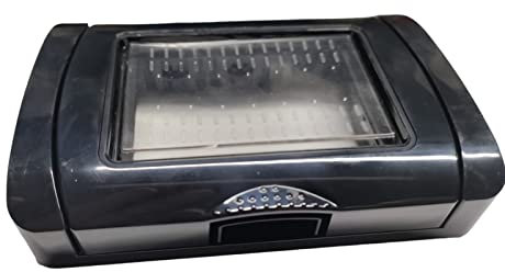 Terryshop74 Placca Idrobox 3 Posti IP55 Nero con Coperchio – Cassetta 503 – (3 Posti compatibile Vimar Plana, Nero)