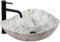 Rea Aufsatzwaschbecken Dora Stone Waschtisch Handwaschbecken Waschschale Waschbecken für Badezimmer aus hochwertiger Keramik 515 x 400 x 175 mm (Stein imitiert)