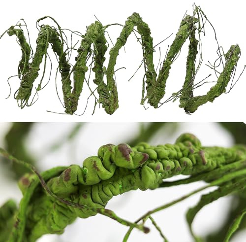 CONGZHANHH 118 inch Big Artificial Green Tree Branches Ivy Grapevine Garland Fake Tree Trunk Wall Door Hanging Plants Twigs Moss for Garden Home Wedding Outdoor Jungle Leaves Room Decoration