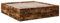 vidaXL Bettgestell, Bett Doppelbett für Schlafzimmer, Bettrahmen mit Lattenrost, Schlafzimmerbett Modernes Design, Räuchereiche 180x200cm Holzwerkstoff
