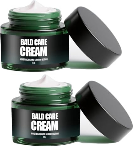 Crema para la calvicie, crema de cuidado de cuero cabelludo premium para personas calvas, cuidado y cuidado del cuero cabelludo para personas calvas, reduce el brillo no deseado, un cuero cabelludo