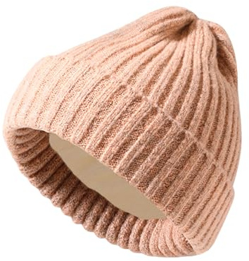 LUFFLOK Gorro de Invierno para Mujer y Hombre, Gorro Termico de Doble Capa con Forro Polar, Turbantes para Suave, Grueso y Resistente al Viento, Gorros Invierno para el Trabajo y Escuela