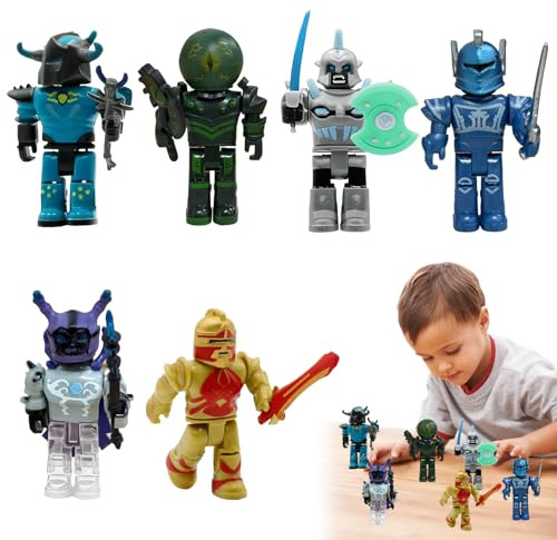 HBSFBH Robl0x Action Figure Set, Figuras Robl0x, 6PCS Robllox Cake Topper, Decoración Tarta Robllox, Robl0x Juguetes, Robl0x Amine Figuras, Robllox Figura de Acción, Decoración de Escritorio Robllox
