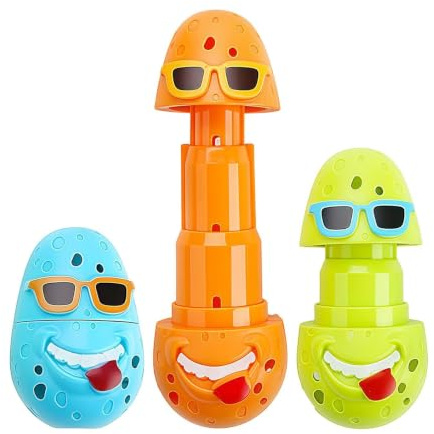 Dykstickor 3 Stycken Flytande Clownägg Och Dykpinnar Leksaksset | Pool Dykleksaker för Barn För Sommar, Stränder, Bakgårdar, Sjöar, Vattenparker, Dammar, Badtunnor, Spa, Badkar och