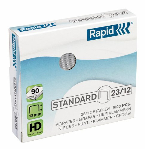 Rapid häftklamrar (23/12 mm, standard, galvaniserad) 1 000 stycken