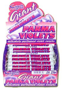 Swizzels Matlow Giant Parma Violets Rolls, 24 Pack