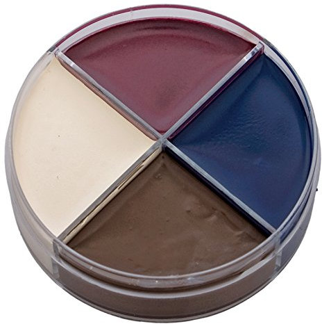 Maskworld Professionelle Theater-Schminke für Leichen - Horror Make-Up Set Creme Schminkdose 4 Farben - Halloween Karneval Motto-Party