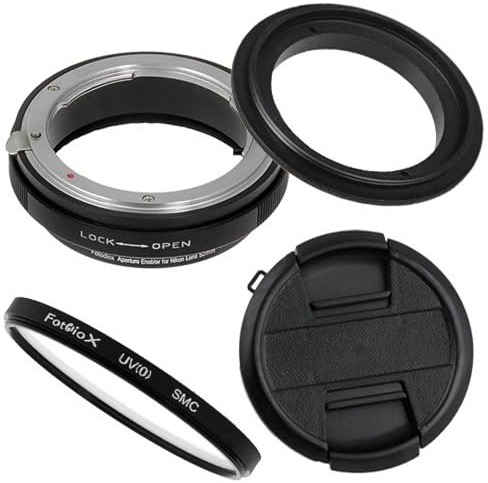 Fotodiox M-Reverse-58-Nikon-Kit RB2A 58MM Macro Reverse Ring Kit with G and DX Type Lens Aperture Control, 52MM Lens Cap and 52MM UV Protector Fits Nikon