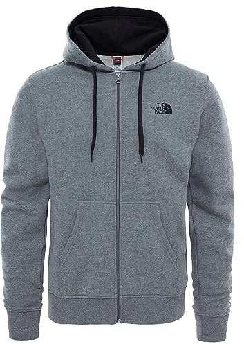 The North Face Felpa Open Gate, Uomo, TNF Medium Grey Heather (Std)/TNF Black, S