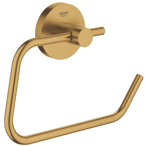 Essentials Pivoting Toilet Paper Holder, Brushed Cool Sunrise
