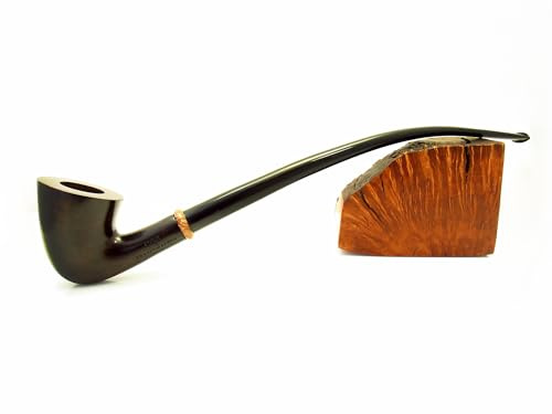 Mode Briar Churchwarden tobak rökrör BENT (ENA) 265 mm/10,6 tum trä handgjord. Designad för rörrökare och låda