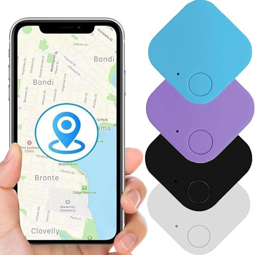 XUBX 4 Pezzi Localizzatore Trova Oggetti Smarriti e Chiavi, Bluetooth Tracker e Localizzatore di oggetti per chiavi, portafogli, bagagli, animali domestici e altro