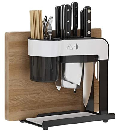 Ceppo Coltelli Porta Coltelli Portacoltelli Portautensili Da Cucina Scaffale Portaoggetti Per Tagliere Organizzatore Di Posate Per Un Ordine Pulito Portacoltelli Ceppo Portacoltelli ( Color : Zwart ,