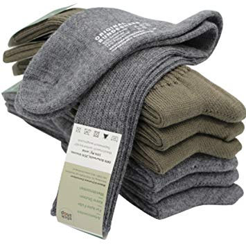 ZIMMERBAUER 3 Paar Bundeswehrsocken aus Wolle - Bundesheersocken, Arbeitssocken, Warme Skisocken, Wandersocken, Wollsocken, Socken für Herren und Damen (48-49 oliv)