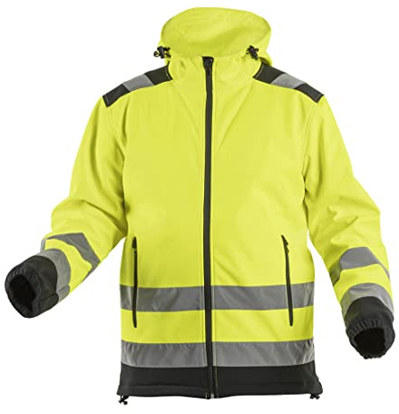 Högert Argen - Chaqueta impermeable de protección contra advertencia (Softshell), color amarillo, amarillo, XXXL